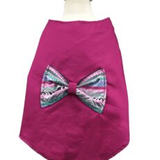 Pink Dog top with bow