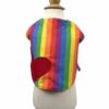 Rainbow colored dog top