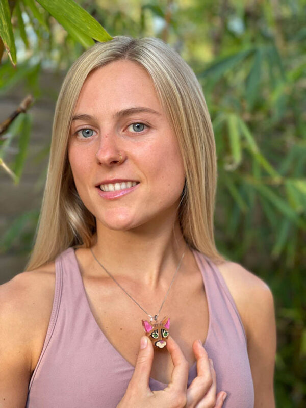 Orange Tabby Necklace