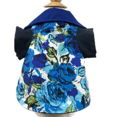 blue rose patterned dog shirt