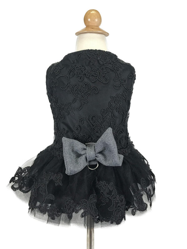 Dog black formal Lace dress