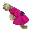 magenta dog dress angled left