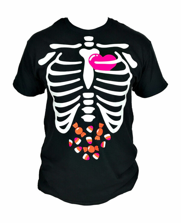 Glow in the Dark Skeleton Black T-shirt